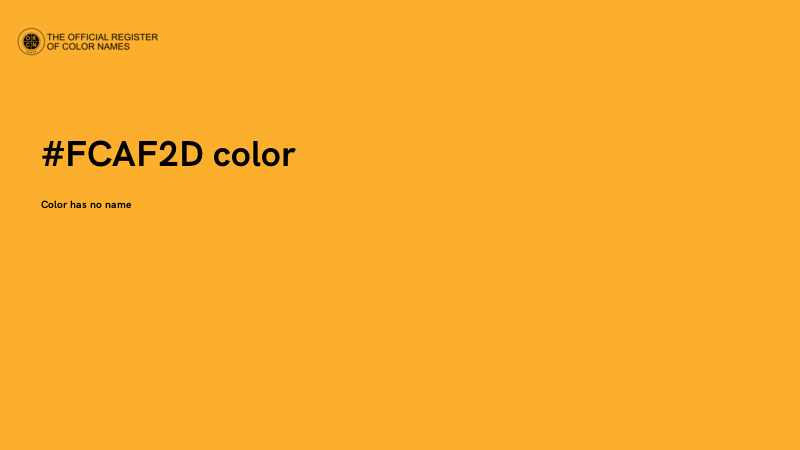 #FCAF2D color image