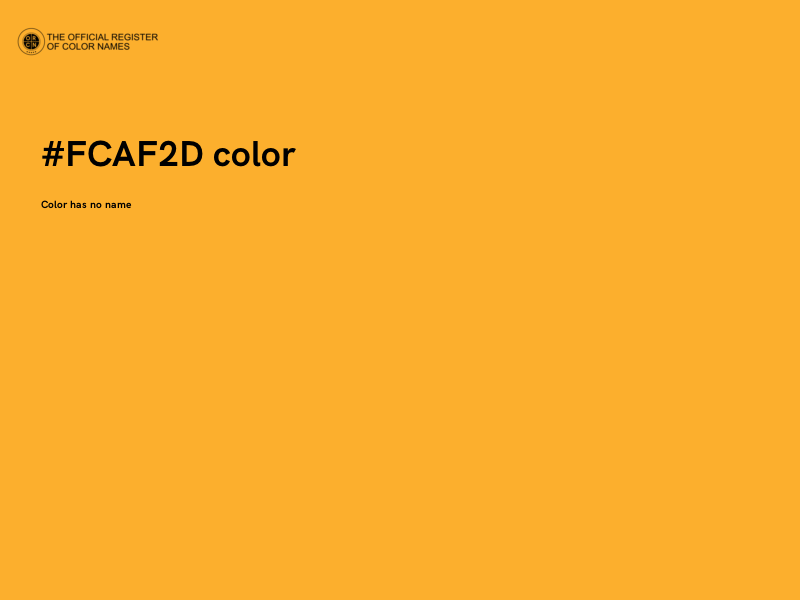 #FCAF2D color image