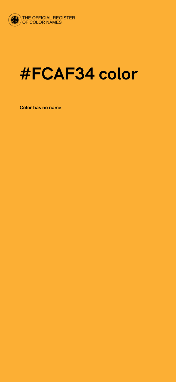 #FCAF34 color image