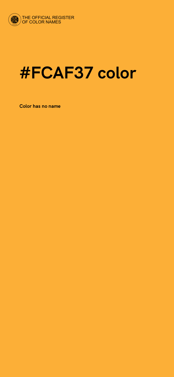 #FCAF37 color image