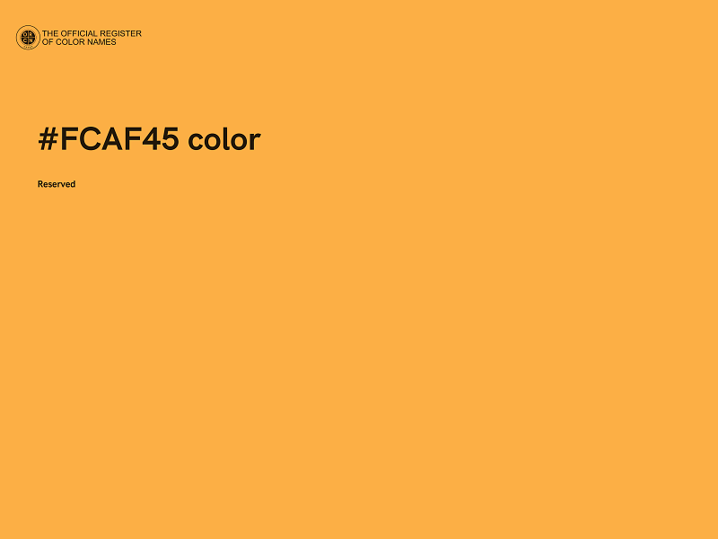 #FCAF45 color image