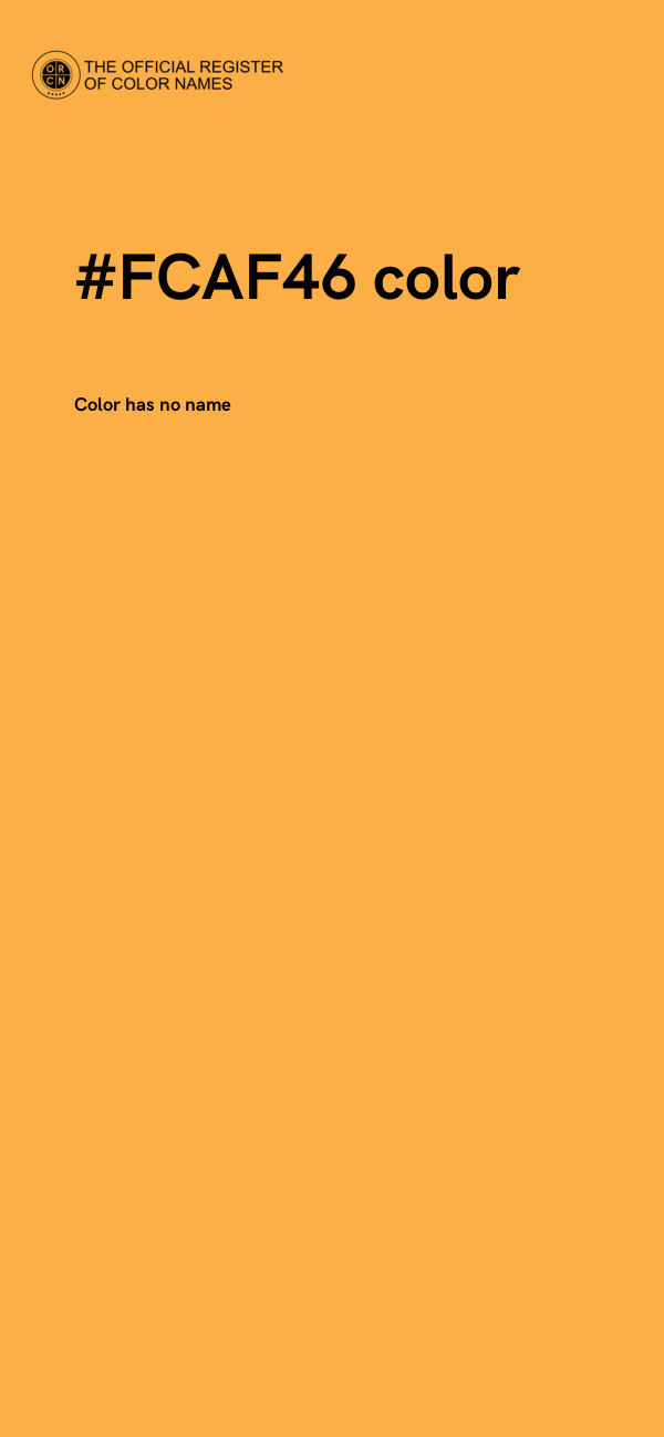 #FCAF46 color image