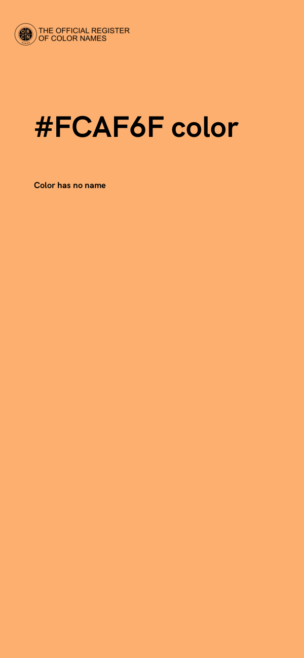 #FCAF6F color image