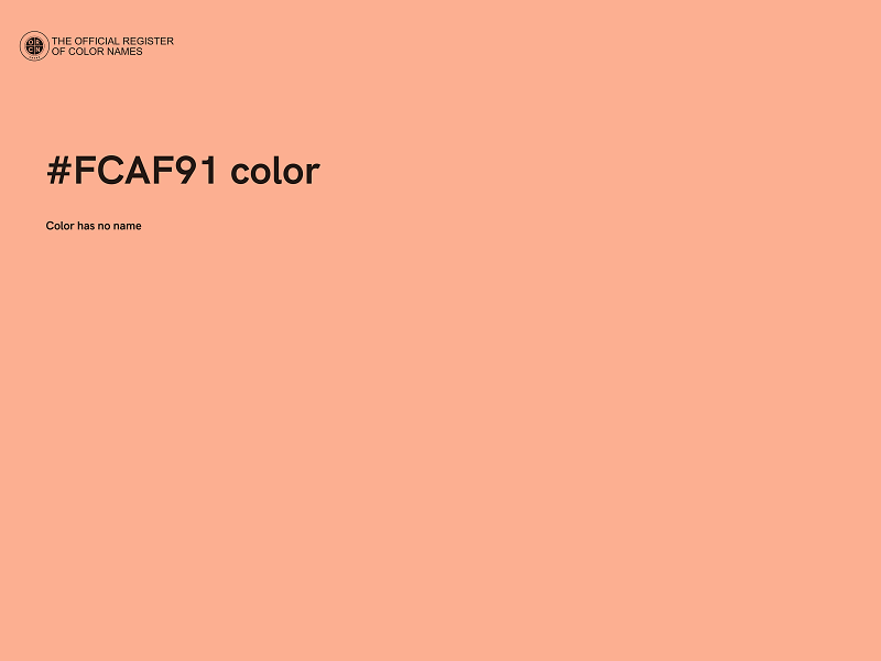 #FCAF91 color image