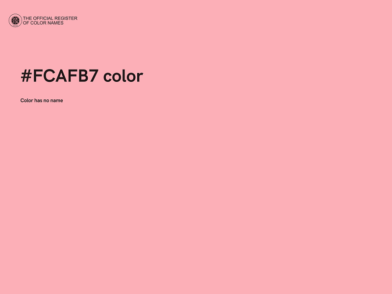#FCAFB7 color image