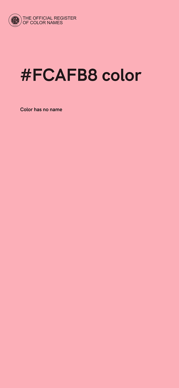 #FCAFB8 color image