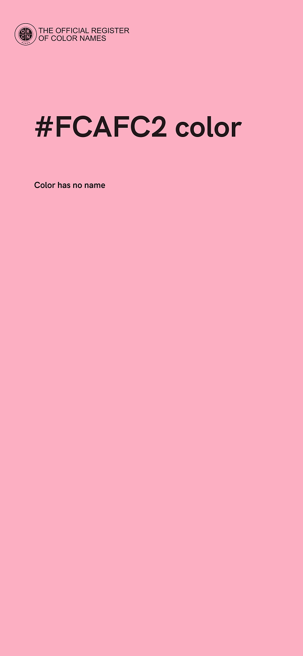 #FCAFC2 color image