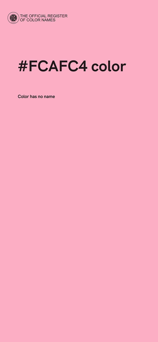#FCAFC4 color image