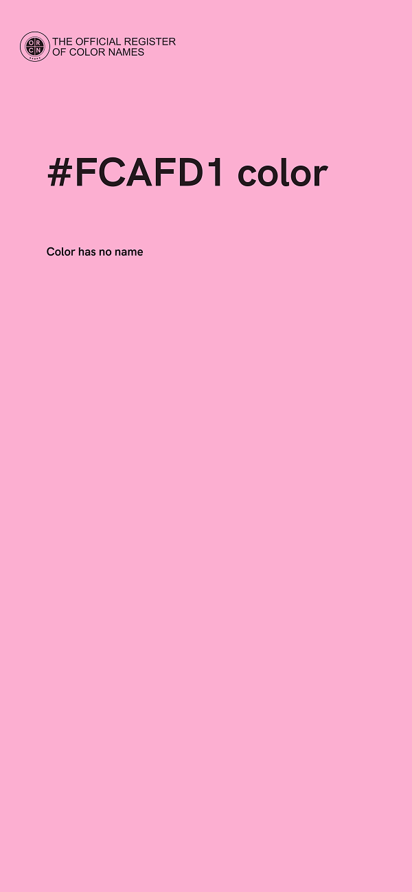 #FCAFD1 color image