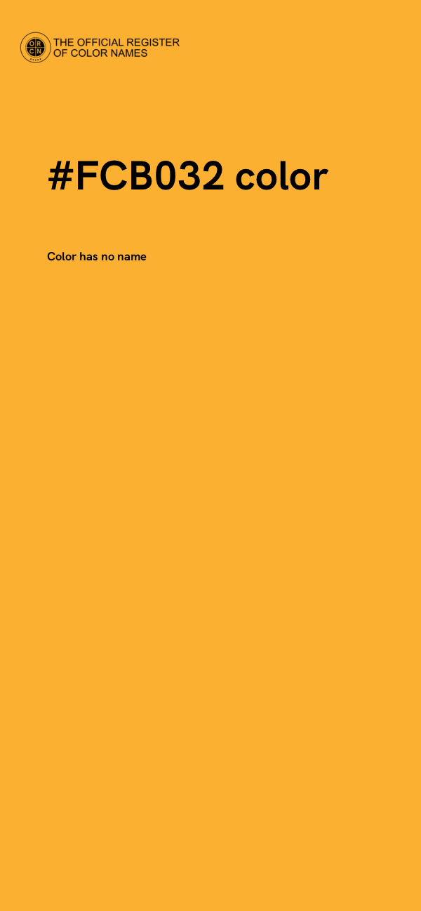 #FCB032 color image