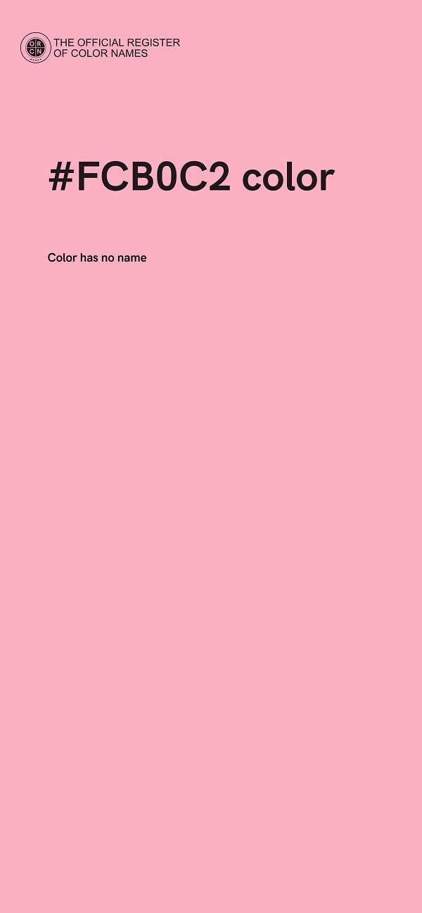 #FCB0C2 color image