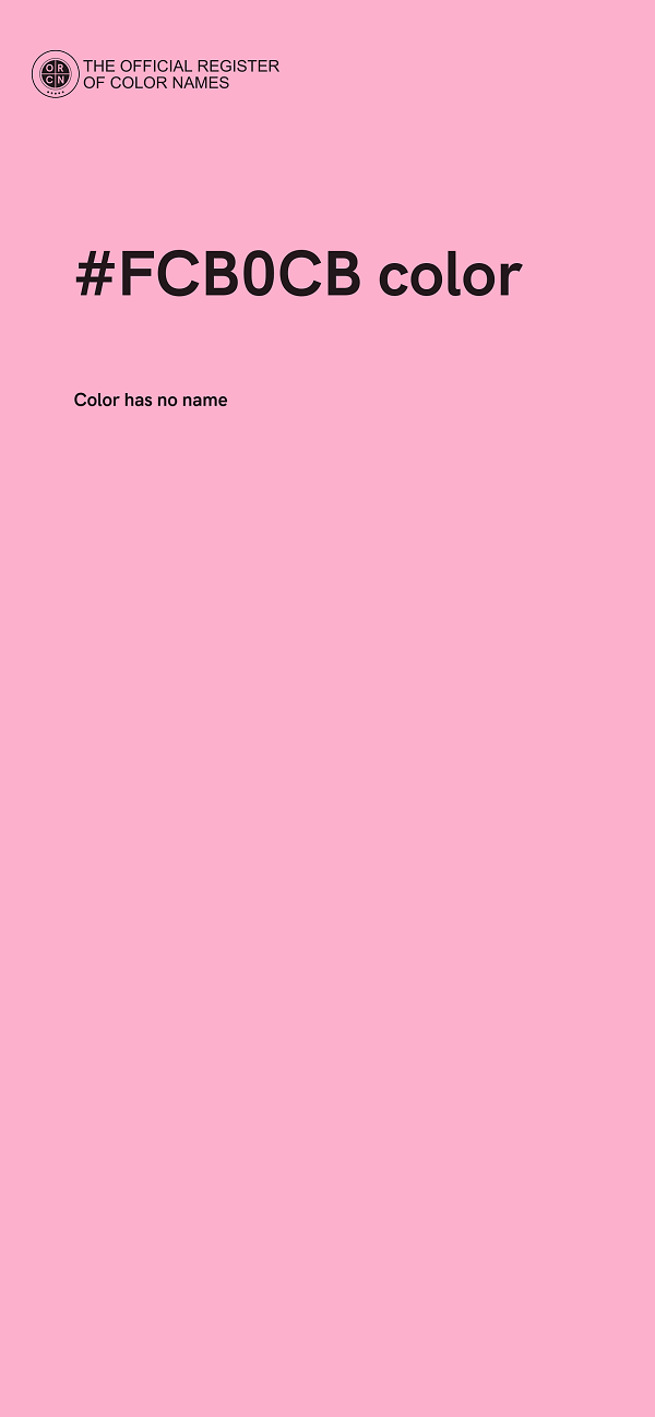 #FCB0CB color image