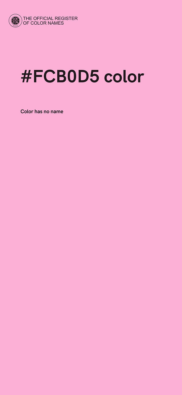 #FCB0D5 color image