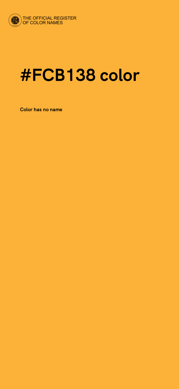 #FCB138 color image