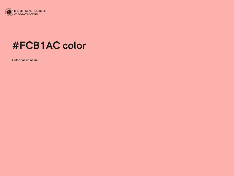 #FCB1AC color image