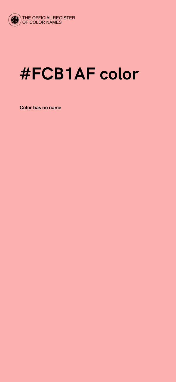 #FCB1AF color image