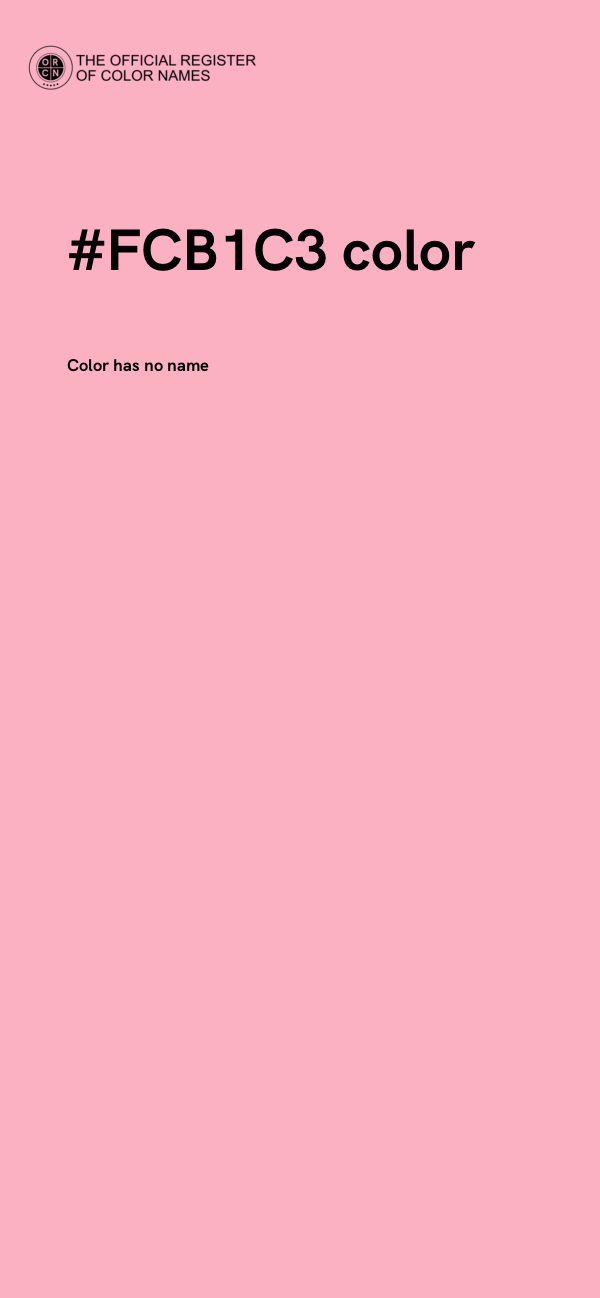 #FCB1C3 color image
