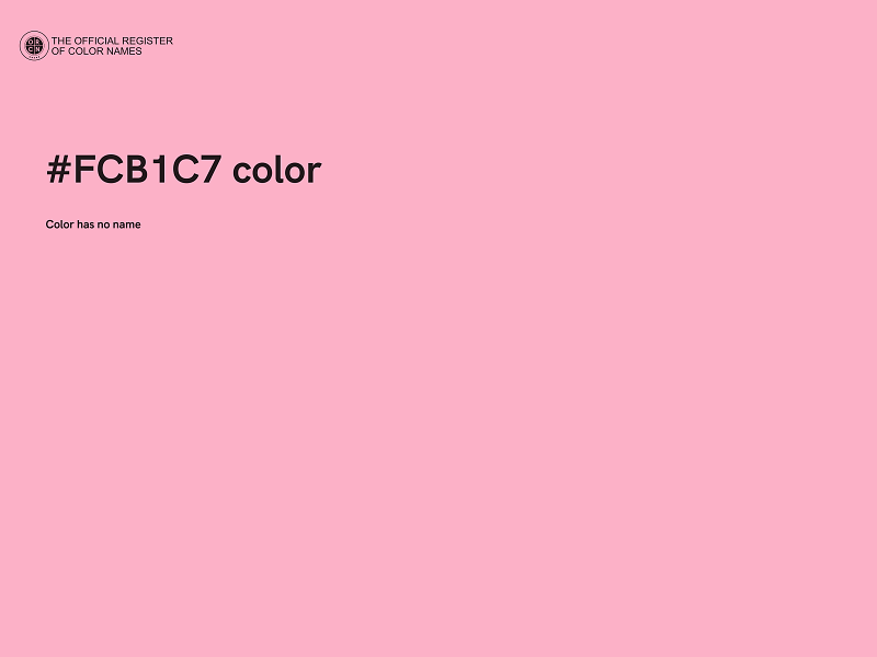 #FCB1C7 color image