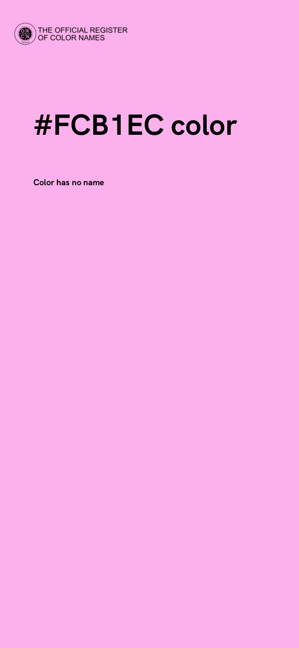#FCB1EC color image