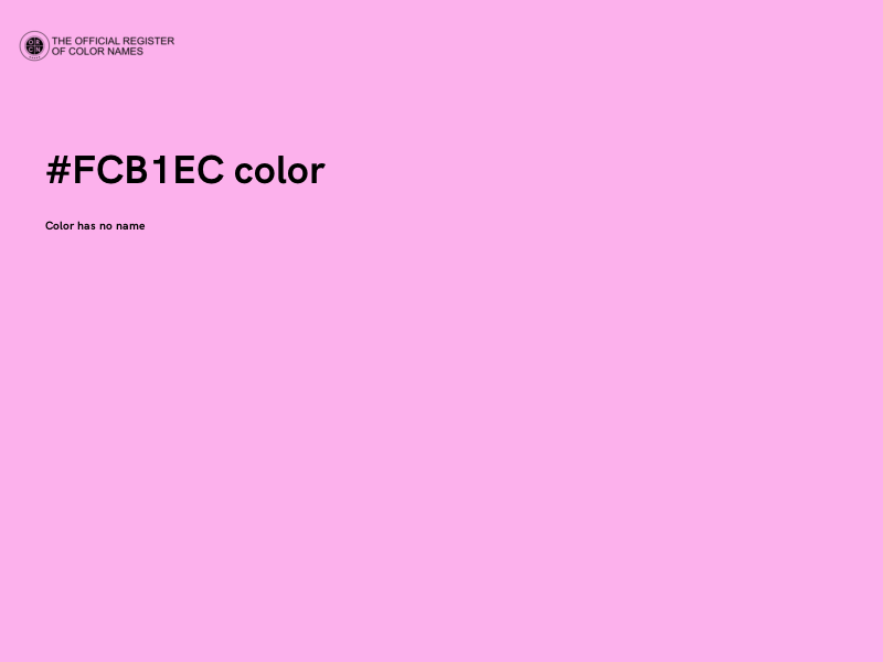 #FCB1EC color image