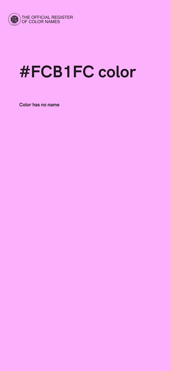 #FCB1FC color image