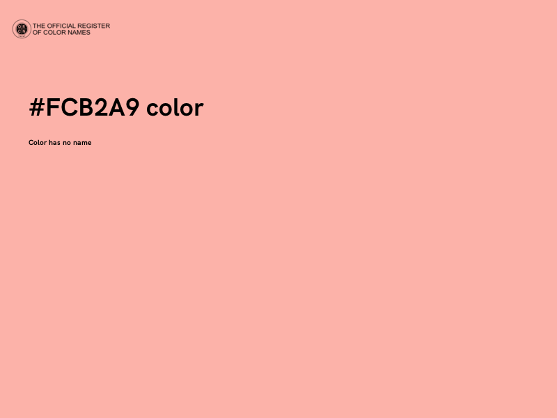 #FCB2A9 color image