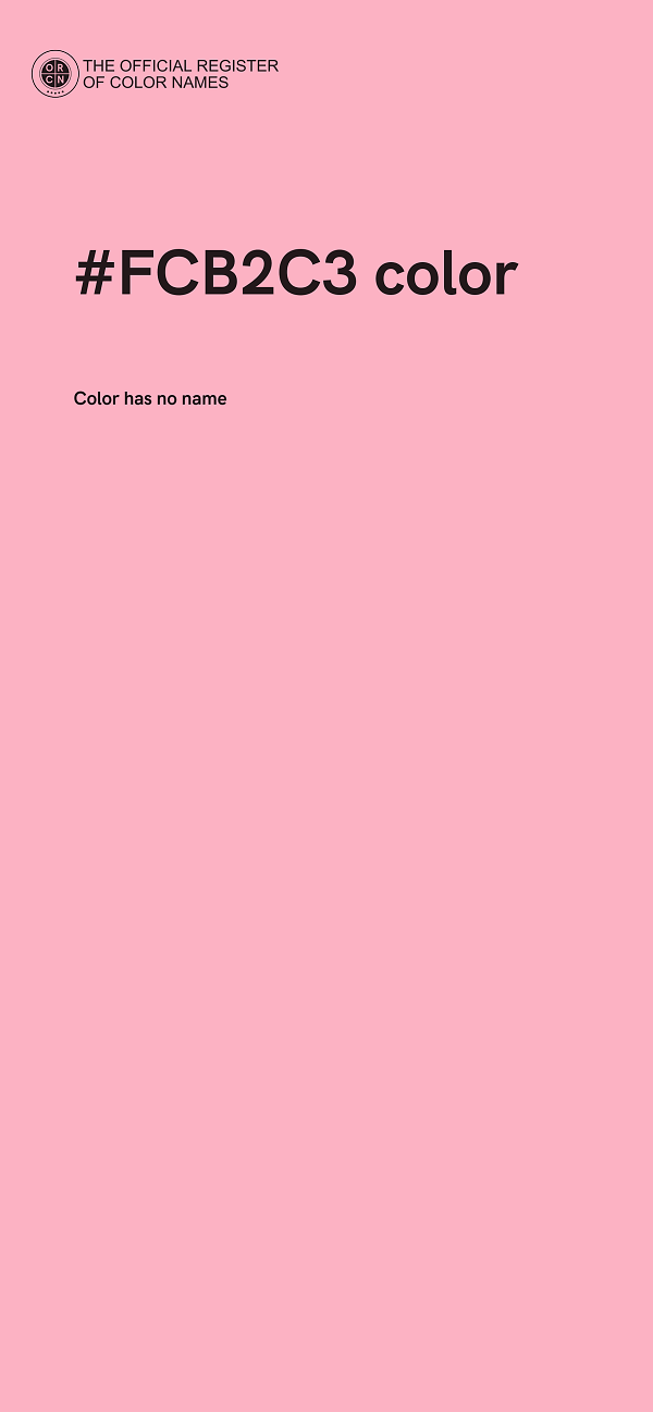 #FCB2C3 color image