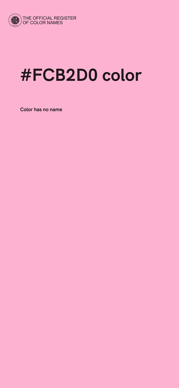 #FCB2D0 color image