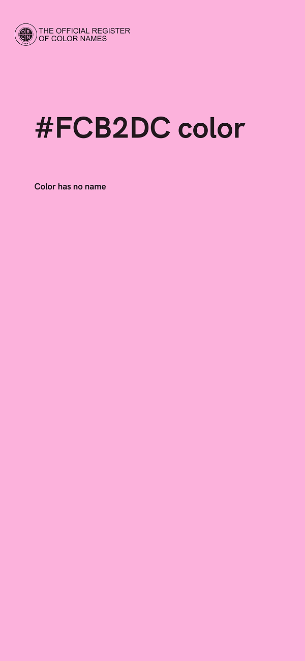 #FCB2DC color image
