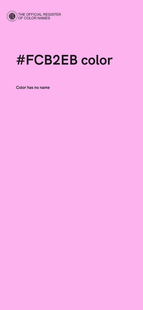 #FCB2EB color image