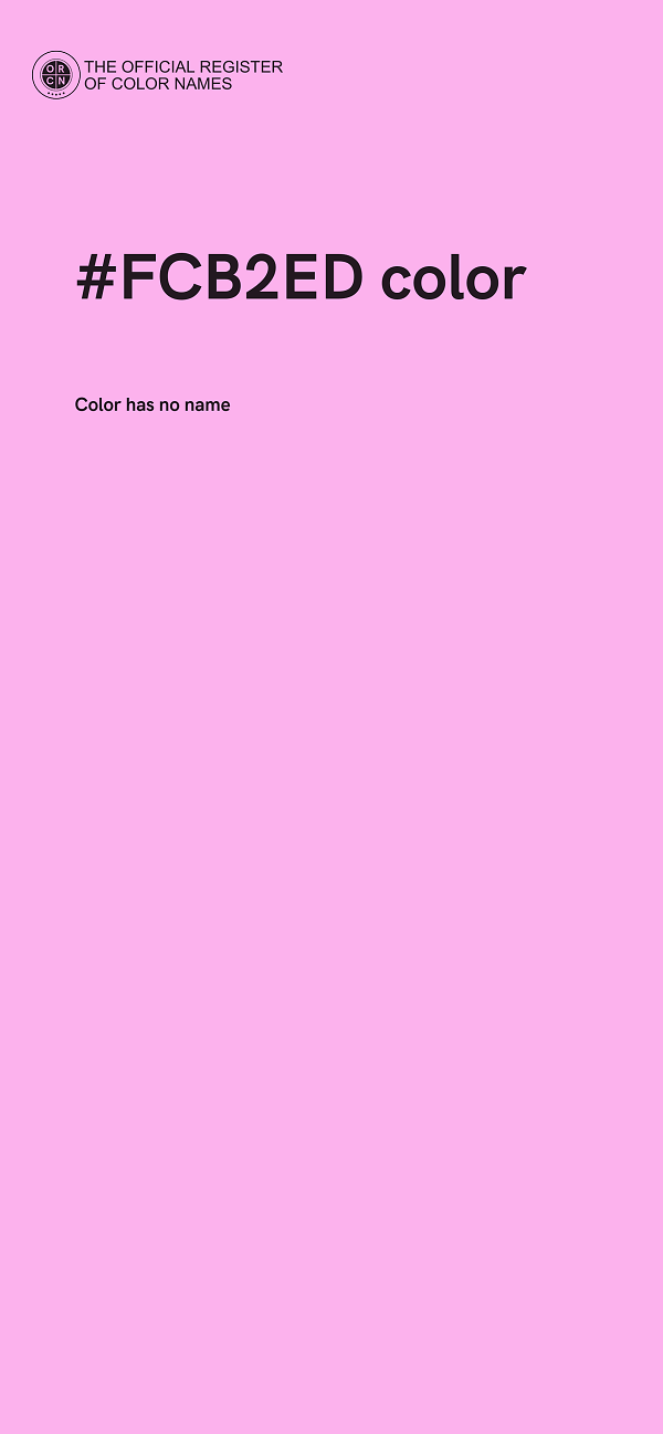 #FCB2ED color image