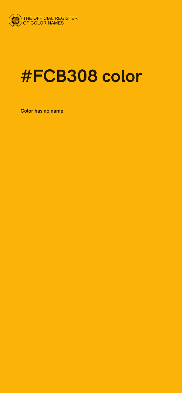 #FCB308 color image