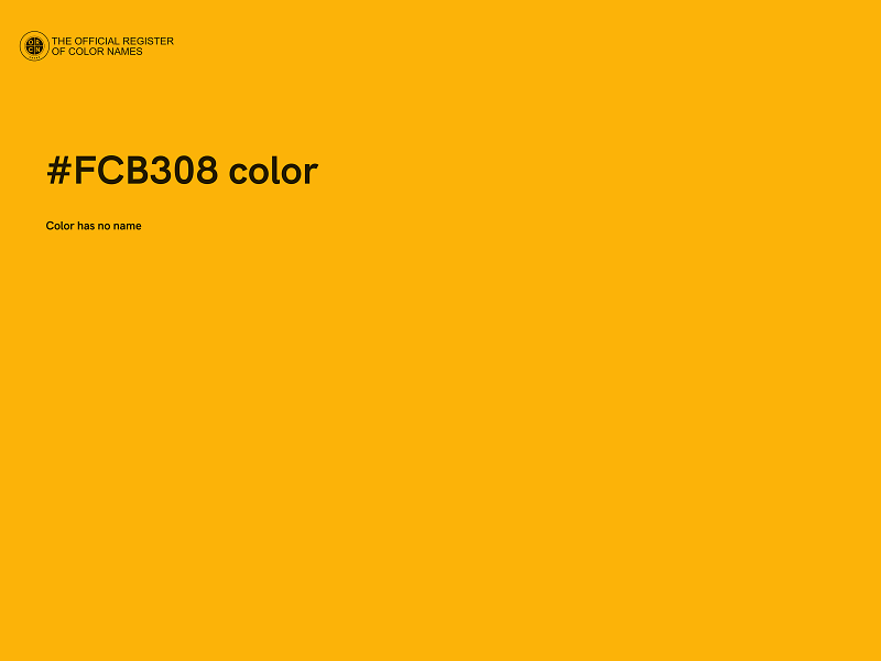 #FCB308 color image