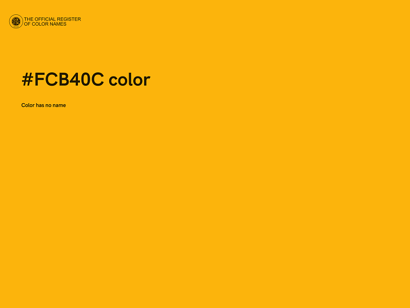 #FCB40C color image