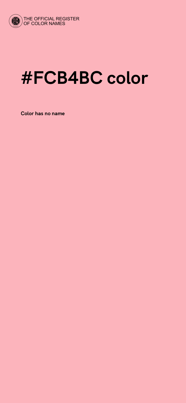 #FCB4BC color image
