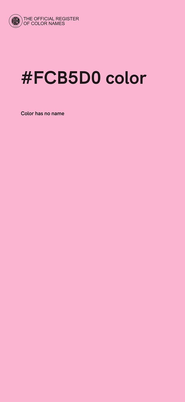 #FCB5D0 color image