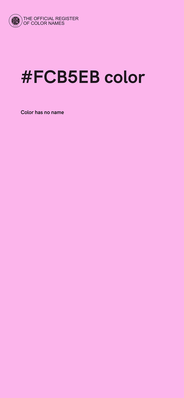#FCB5EB color image