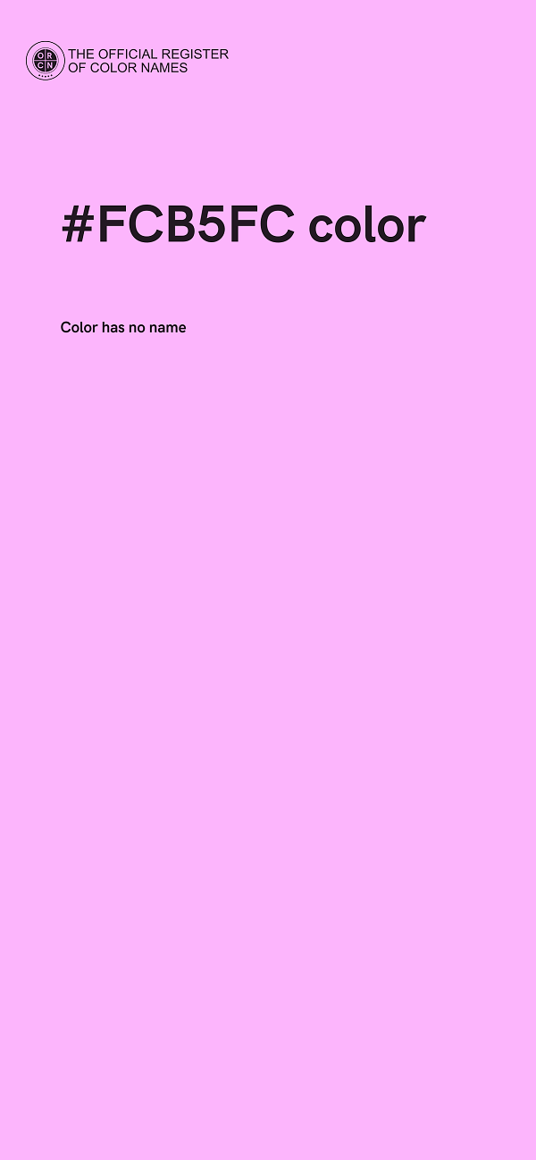 #FCB5FC color image
