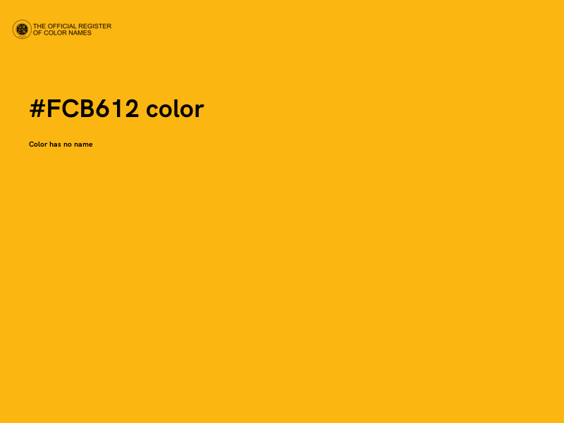 #FCB612 color image