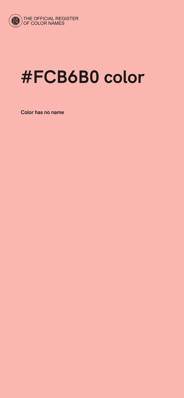 #FCB6B0 color image