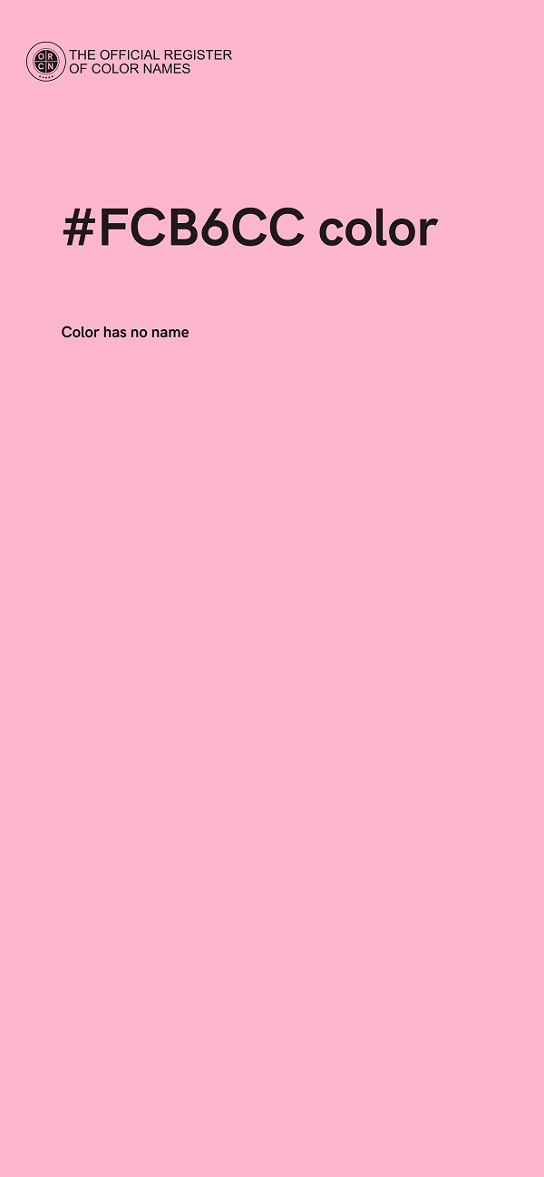 #FCB6CC color image