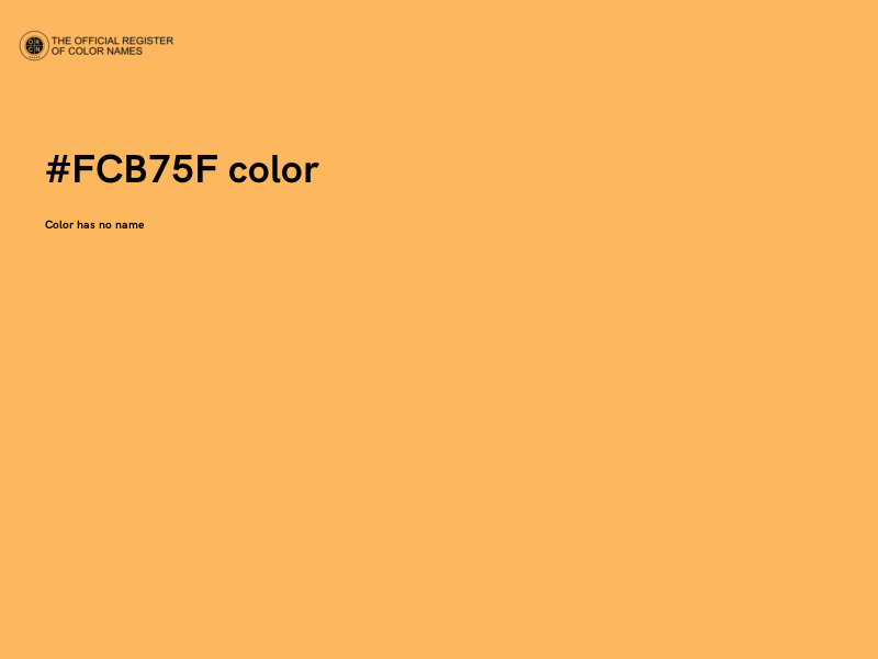 #FCB75F color image