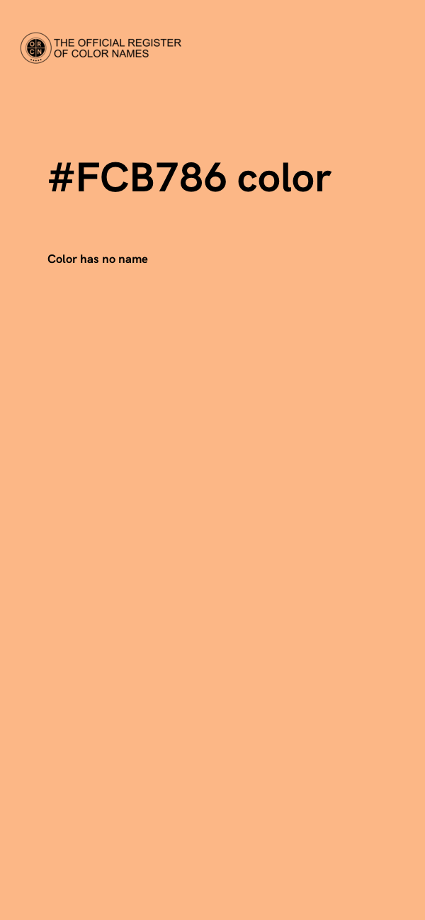 #FCB786 color image