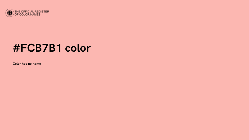 #FCB7B1 color image