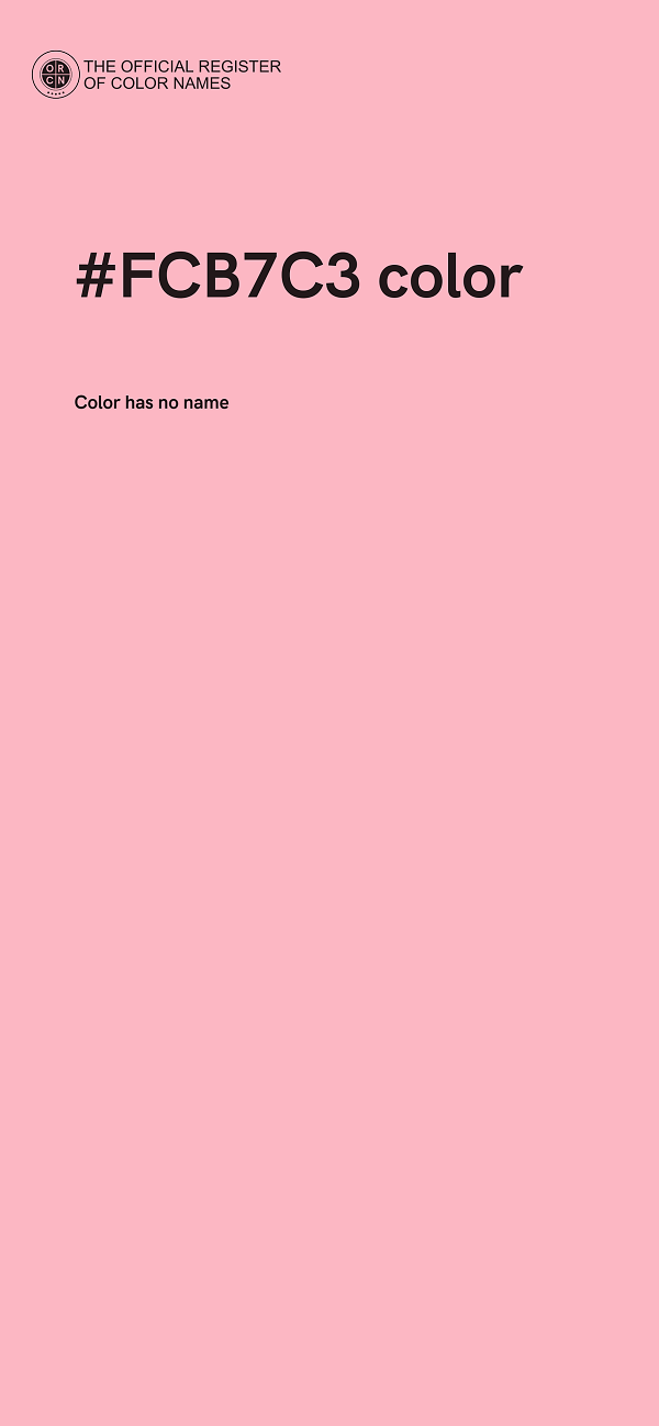 #FCB7C3 color image