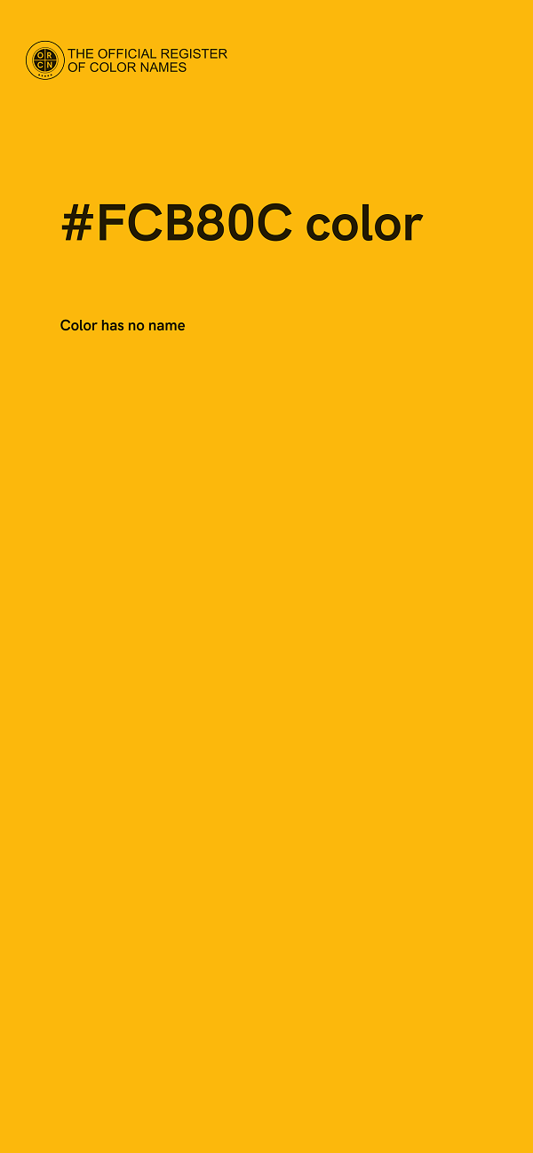 #FCB80C color image