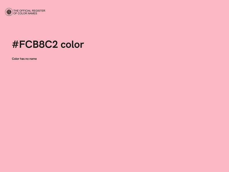 #FCB8C2 color image