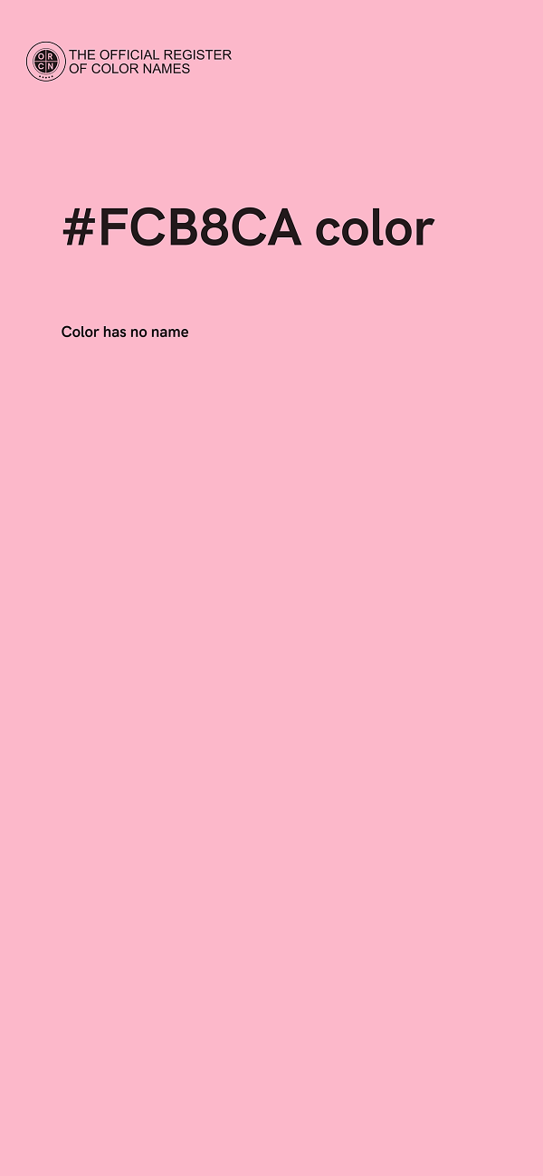 #FCB8CA color image