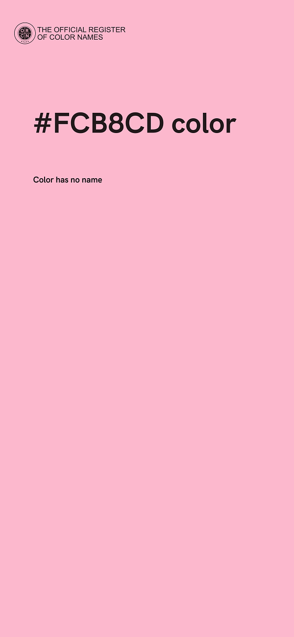 #FCB8CD color image
