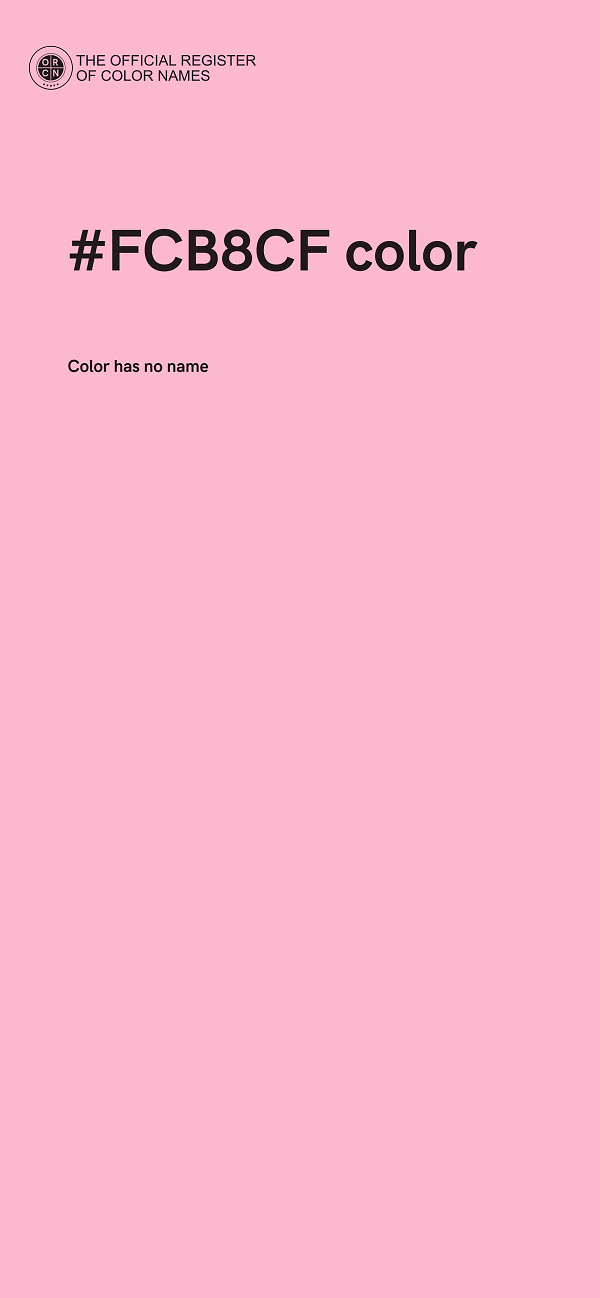 #FCB8CF color image
